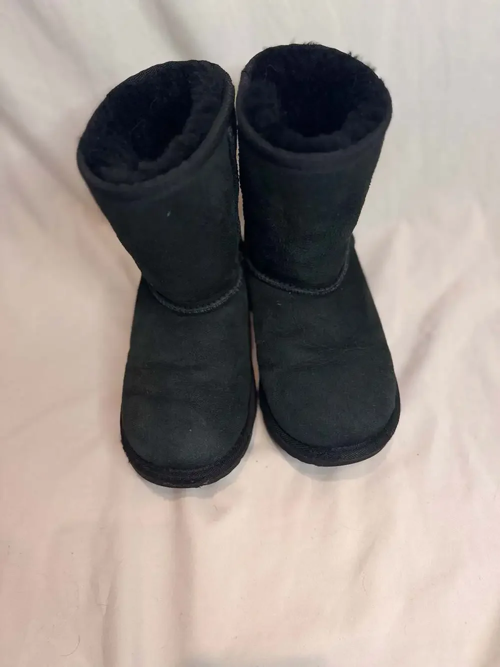 UGG Classic II Black‎ Suede Boots Size 1